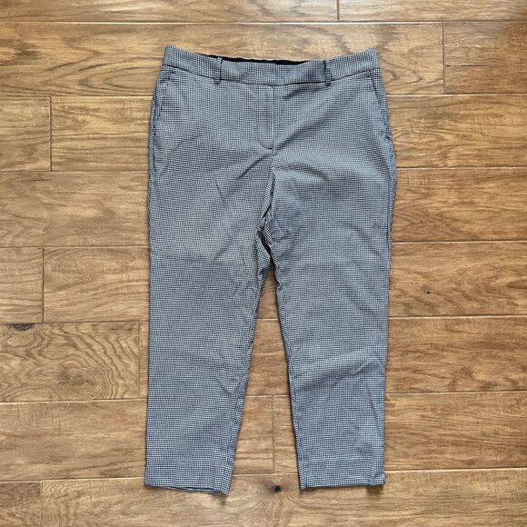 Talbots Hampshire Ankle Pants Size 16P Petite Houndstooth Black/White - Picture 1 of 9